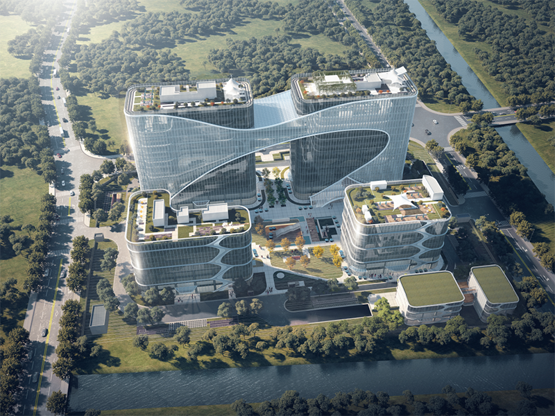 共建未来丨耀世娱乐股份（上海）创新基地亮相“2023年闵行区重大工程项目开工仪式”主会。
